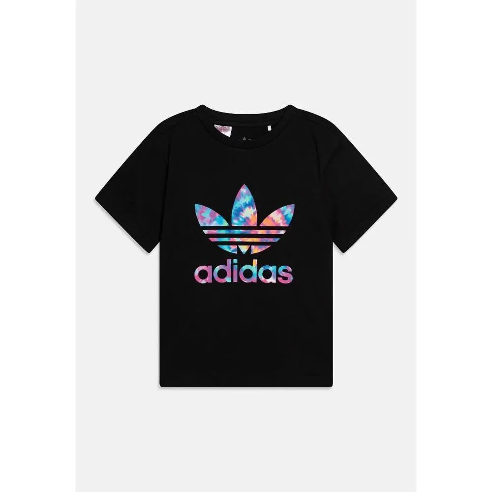 adidas Originals TREFOIL TEE JUNIOR UNISEX - Print T-shirt - black XS